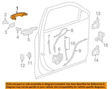 GM OEM 15-20 Suburban Front Door Lock Hardware-Handle, Outside 13534905