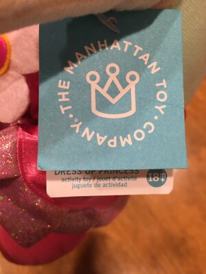 manhattan toy dress up princess The Manhattan Toy Company Pink Stuffed Dress up Princess Doll Plush Dressed  15"