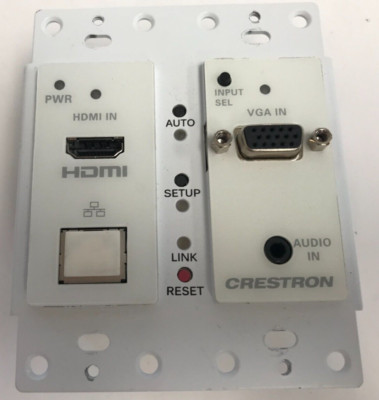 Crestron HD-TX-201-C-2G-E-W-T HDMI, VGA, Audio Wall Plate Transmitter 6508206