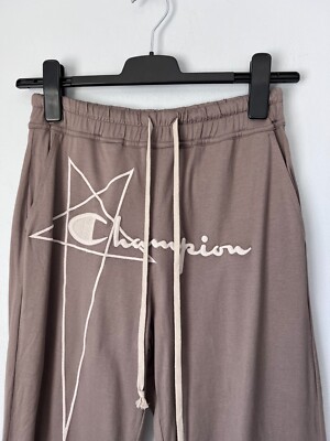 マルタンRick Owens Champion Drawstring Rick Owens x Champion Dietrich Drawstring Sweatpants - Size Small