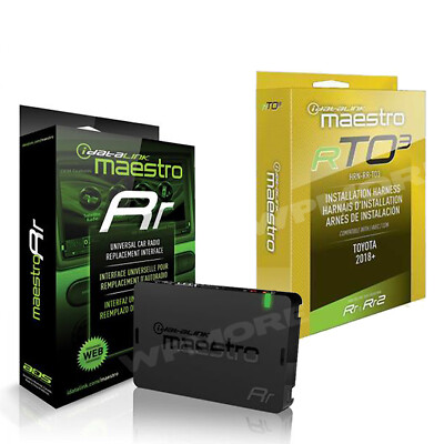 iDatalink MAESTRO ADS-MRR + HRN-RR-TO3 T-Harness for Select Toyota 2018 & UP