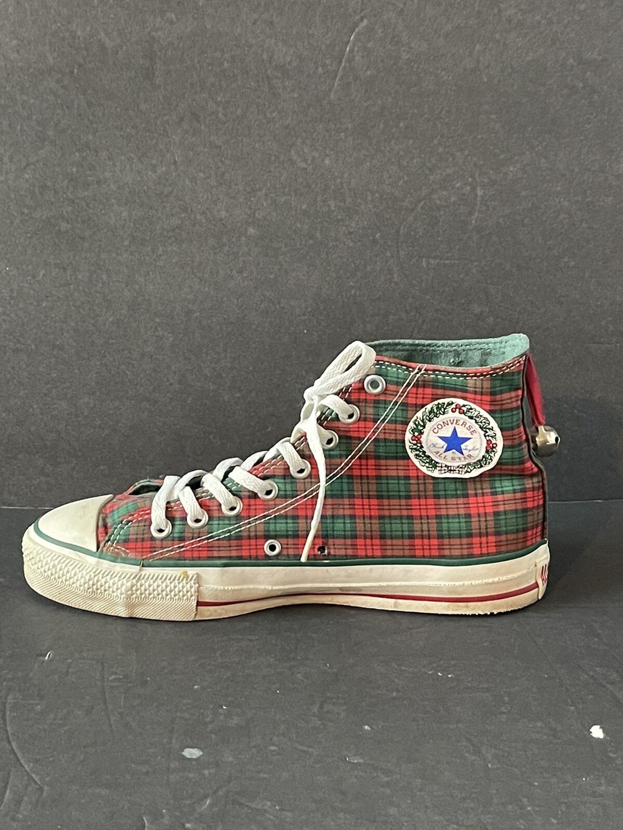 Vintage Converse All Star Hi Top Christmas Plaid Made In The Vintage Converse All Star Hi Top Christmas Plaid Made In The