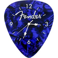 Fender Pick-Shaped Wall Clock Blue