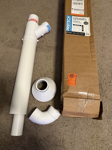 Rheem 3 in. PVC Horizontal or Vertical Concentric Vent Termination Kit ...