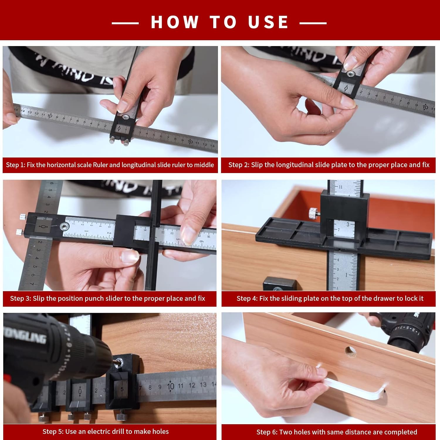 Cabinet Hardware Jig, Aluminum Alloy Cabinet Handle Jig Tool for Fast and Accura