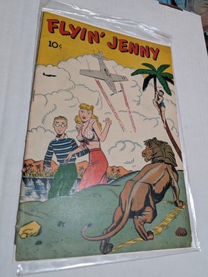 FLYIN  JENNY #1 & #2  1947 Matt Baker Cover FN Very Rare!!!