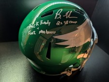 Brandon Graham Autographed Kelly Speed Rep Helmet 
