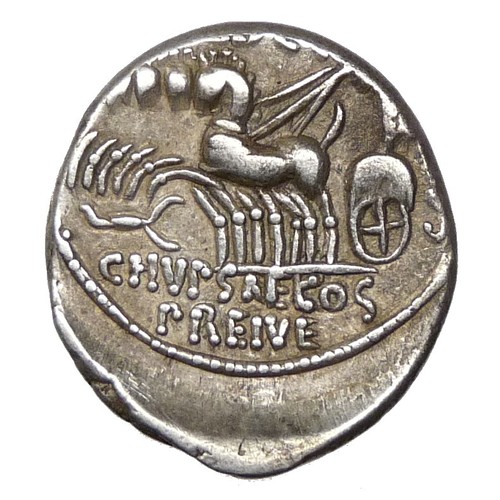 age of Pompey, JULIUS CAESAR Coin. Camel, King Aretas/4 Horse Chariot, Scorpian - Picture 10 of 10