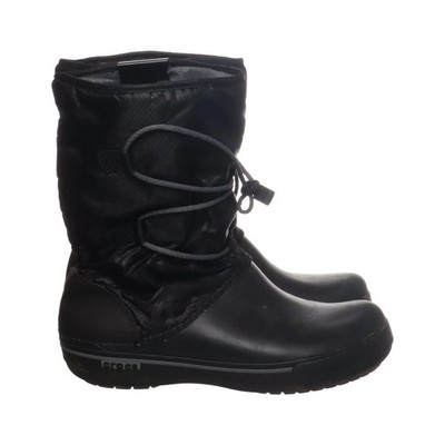 Crocs, Stiefel, Größe: 38/39, 201383, Schwarz, Kunstpelz, Damen #Edw
