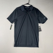 Nike Men  s Dri-FIT Golf Polo Small Black Short Sleeve Victory Shirt NWT