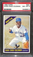 1966 Topps #561 Choo Choo Coleman SP PSA 8 NMMT C102826