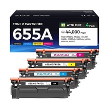 655A Toner Cartridge 4-Pack Replacement for HP 655A CF450A CF451A CF452A CF45...