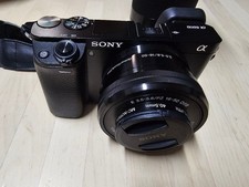 Sony Alpha 6000 Mirrorless Camera Black with SEL55210 Zoom Lens Bundle
