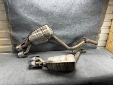 06-11 MERCEDES W219 CLS55 CLS63 AMG REAR RIGHT & LEFT EXHAUST MUFLLER TIPS OEM