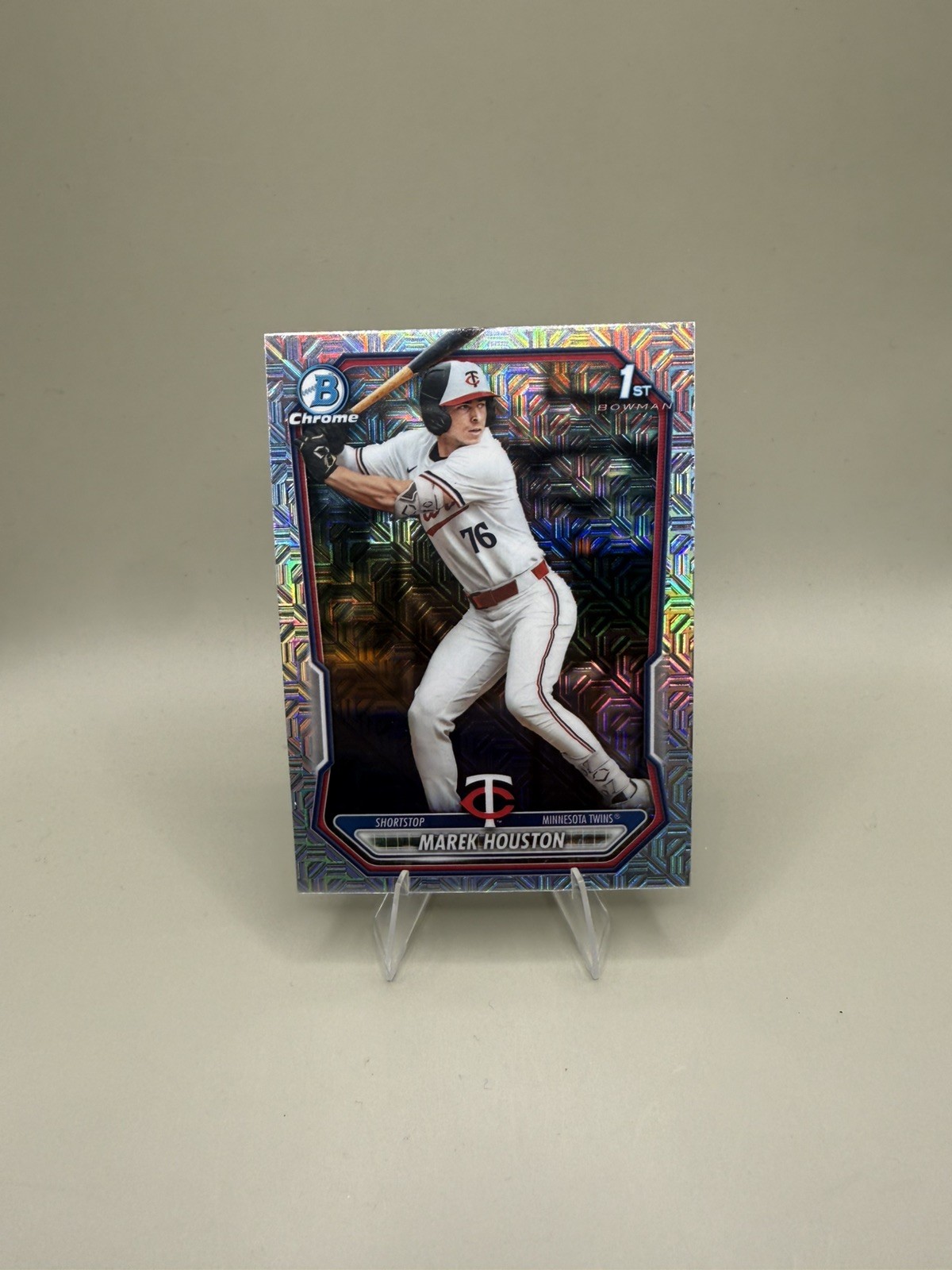 2026 Bowman Chrome - Marek Houston #BCP-16 Mojo Refractor 1st Bowman - Twins