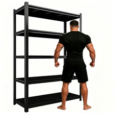 5-tier Heavy Duty Garage Shelves Metal Shelving Unit Utility Rack Adjustable