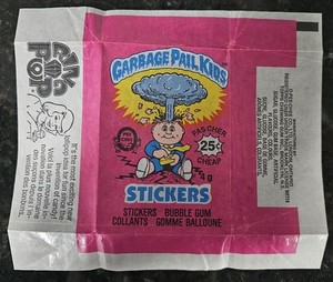 1985 OPC GARBAGE PAIL KIDS Series 1 Wax Wrapper 25c