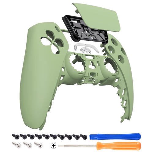 eXtremeRate Black Soft Touch Touchpad Front Top Shell Cover For ps5 Controller - Afbeelding 24 van 29