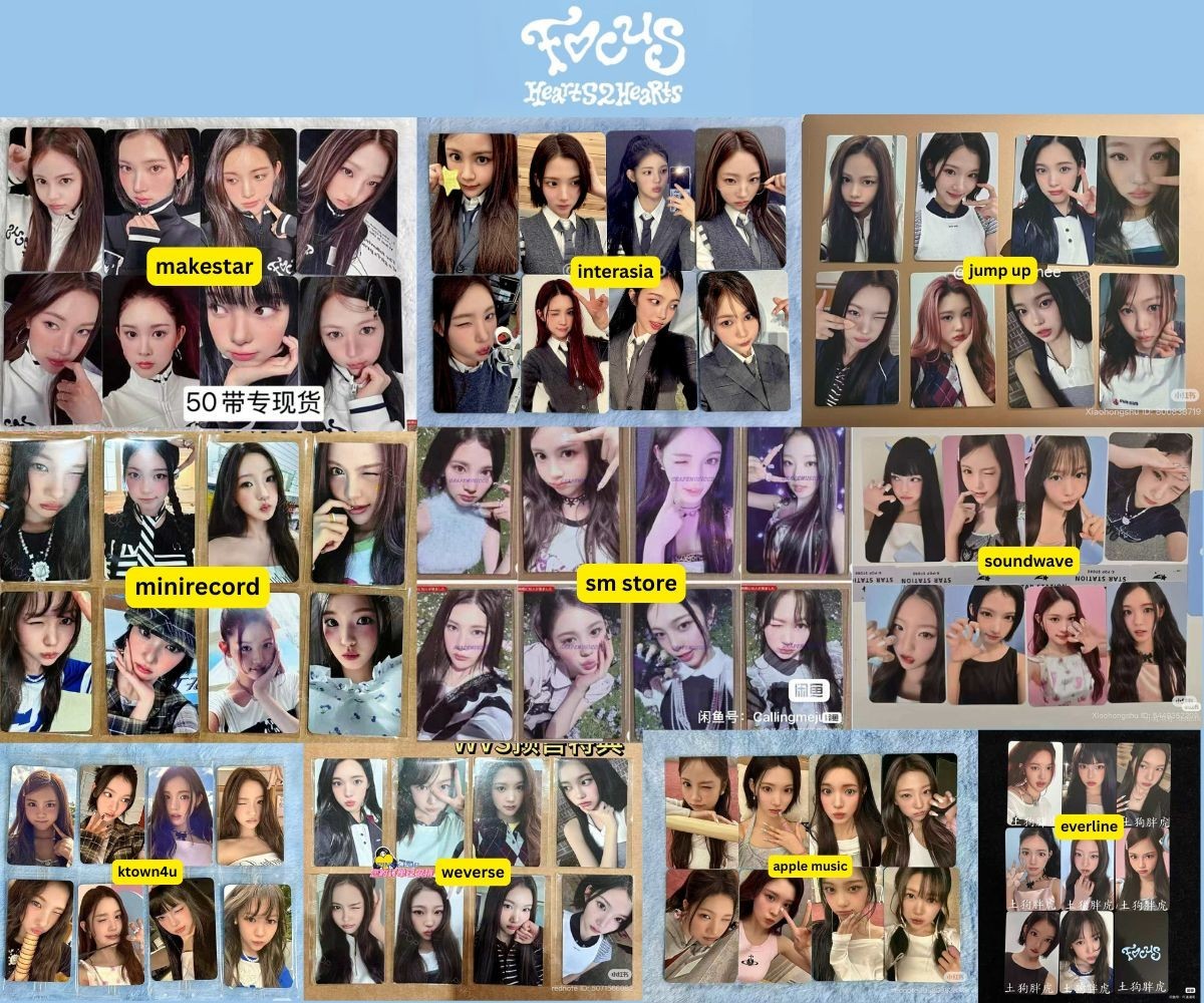 Hearts2Hearts H2H x FOCUS pob ALL WEB prettyplease PHOTOCARD