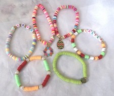 New Set of 6 Easter Spring Stretch Bracelets Set 3