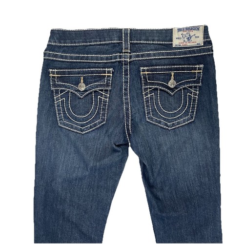 Womens True Religion Dark Blue Denim Skinny Jeans Straight Leg - Size 30 - Picture 5 of 23