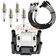Brand Oem Ignition Coil Spark Plug Wires For Vw Beetle Jetta Golf 2.0l Uf277