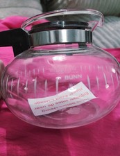 Vintage Bunn 8 Cup Glass Coffee Carafe Replacement Decanter Pot 64 oz Black Lid