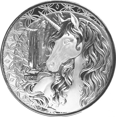 #ad 2025 Unicorn 1 oz .999 FINE Silver Coin Mythical Horse BU SCOTTSDALE PRESALE $104.95