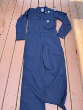 NEW Carhartt FR Coveralls Flame Resistant Workwear Blue Mens 40 Tall Cat 2 FR
