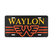 Waylon Jennings Classic Country Flying W License Plate Aluminum Gift Car Truck Waylon Jennings Classic Country Flying W License Plate Aluminum Gift Car Truck