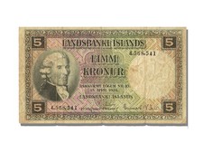 Geldschein, Iceland, 5 Kronur, 1928, 1928-04-15, SS+