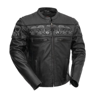 Look Dangerous Style   Men s Skull Motorcycle Jacket | Savage Vibes