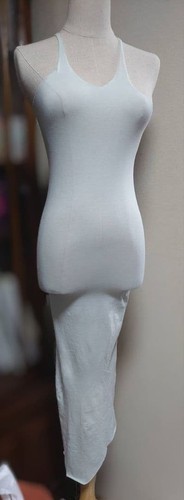IF SIX WAS NINE Light Blue Camisole Dress with Leather Detail Size S