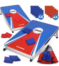 XXL Cornhole-Spiel für Groß & Klein Outdoor & Indoor Wurfspiel mit Sandsäckchen