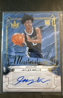 #ad 2024 25 Panini Court Kings Master Strokes Jaylen Wells #MS WEL 99 AU RC $12.99