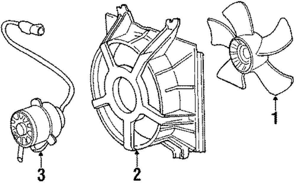 Aspa del ventilador para Acura Integra 1990-1993 (N/P 19020-PR3-003)