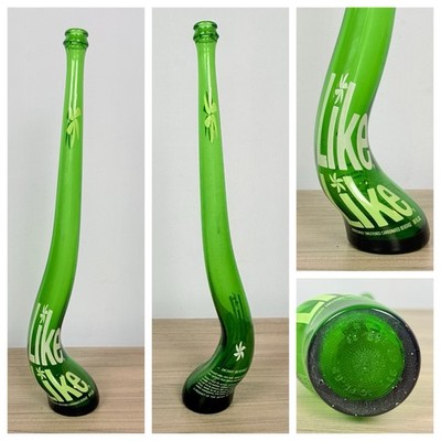 Rare HTF VTG Stretched 7-UP LIKE LIKE Green Soda Bottle Carnival Park Souvenir