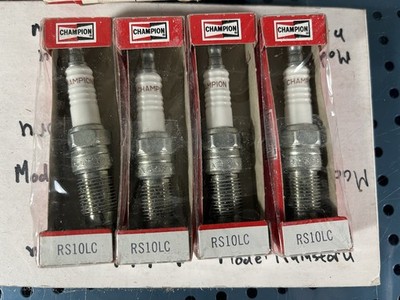 (4) NOS Champion 403 RS10LC Copper Plus Spark Plugs New Old Stock