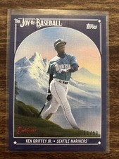 2023 Topps x Bob Ross The Joy of Baseball Ken Griffey Jr. Prussian Blue # 11/50