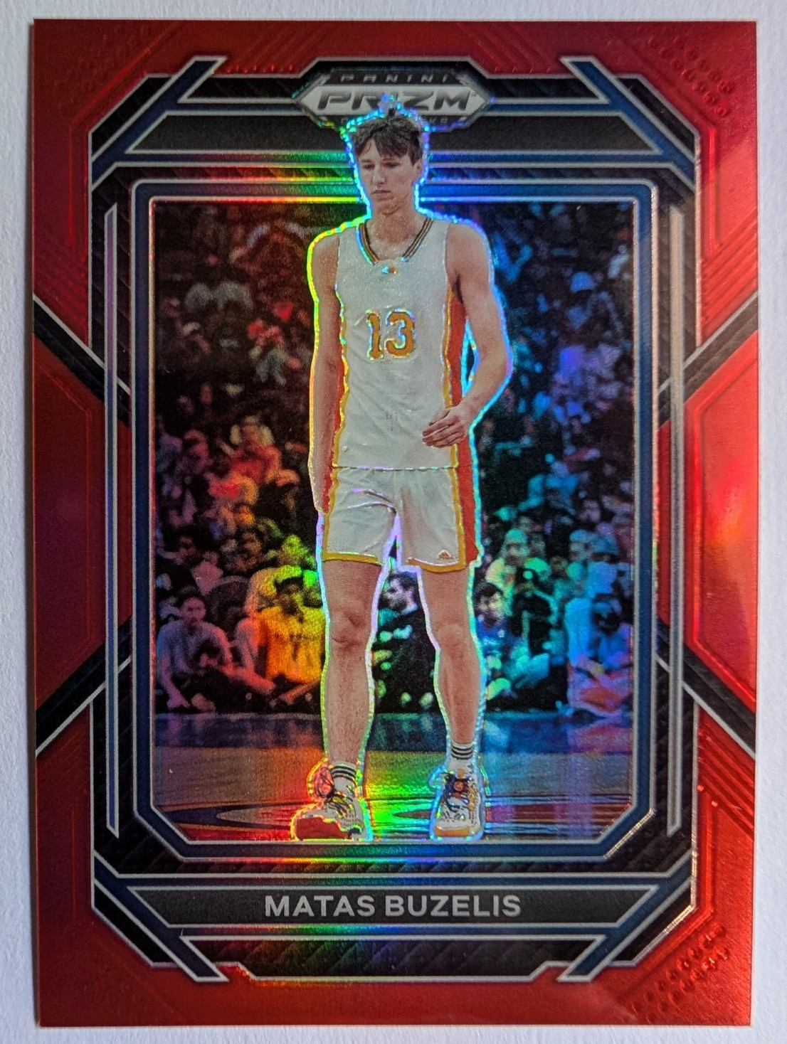 2023 PRIZM DRAFT PICKS MATAS BUZELIS ROOKIE RED PRIZM CHICAGO BULLS #13 #154/299