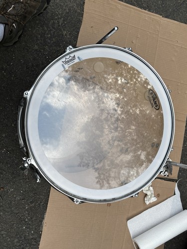 LUDWIG Transparente Negro Satinado ACENTO CS PERSONALIZADO 16” Piso TOM Montaje en Tambor - Imagen 9 de 15