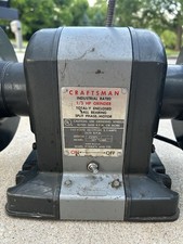 Vintage Craftsman 397.19580 Industrial Bench Grinder w/ Light USA