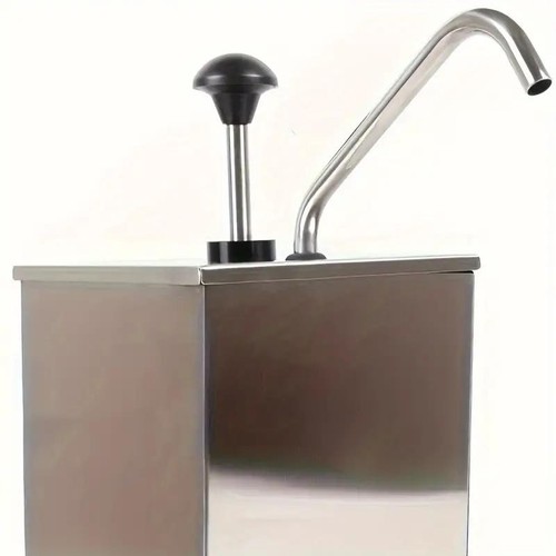 4L Multi-Condiment Sauce Dispenser Pump Bucket Stainless Steel