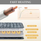 Weighted Heating Pad for Back Pain Period Cramps Moist Heat Pad 5 Levels 12x24 — photo 7