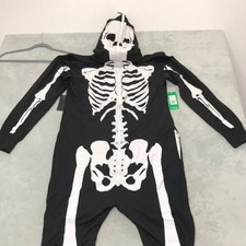 Tipsy Elves Full Body Unisex Skeleton Zip up Costume New in bag Size M