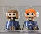 Funko Harry Potter Snow Globe Hermione Granger w/Wand 1/72 & Ronald Weasley