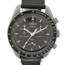 Omega OMEGA × Swatch Speedmaster Mission to the Moon SO33M100 Quartz 42mm Black Watch