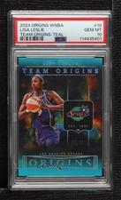 2024 Panini Origins WNBA Team Teal 4/49 Lisa Leslie #10 PSA 10 GEM MT HOF 3hd