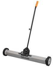 Woodside 36” Ferrite Magnetic Floor Sweeper, Heavy Duty Rolling Pick Up Broom
