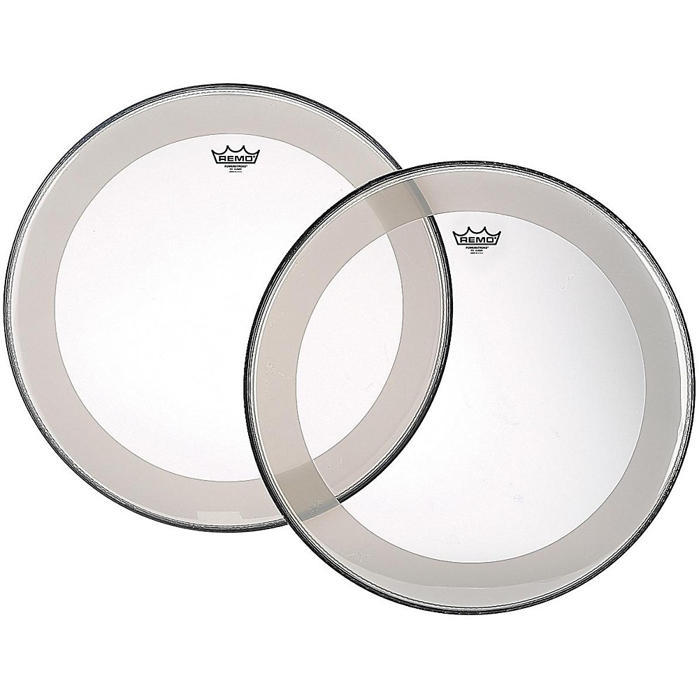 Remo Powerstroke 4 Clear Batter Bass Drum Head with Impact Patch 26 in.